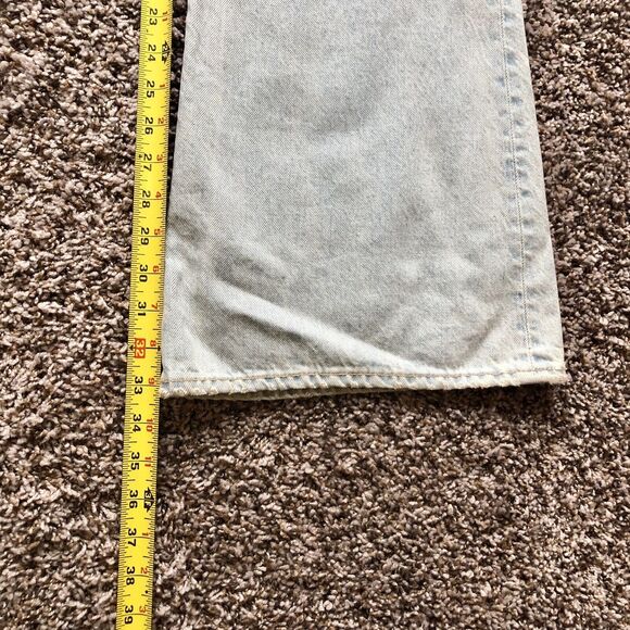 SLVRLAKE Jeans 30 Light Blue Wash Indiana Rigid High Rise Super Flare - Picture 8 of 16